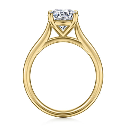 Bravo - 14K Yellow Gold Round Solitaire Diamond Engagement Ring