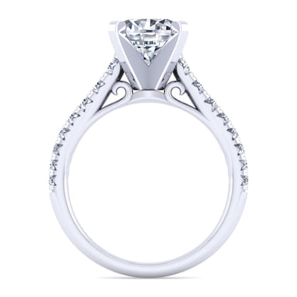 Bridget - 14K White Gold Round Diamond Engagement Ring