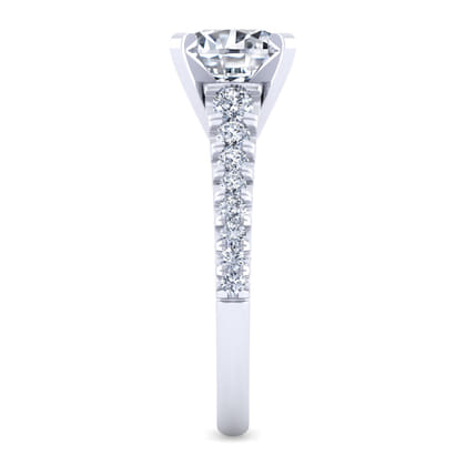 Bridget - 14K White Gold Round Diamond Engagement Ring