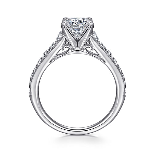Bridget - Platinum Round Diamond Engagement Ring - 0.5 ct - Shot 2