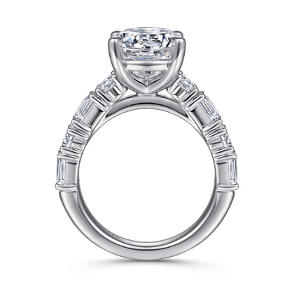 Briella - 18K White Gold Round Diamond Engagement Ring