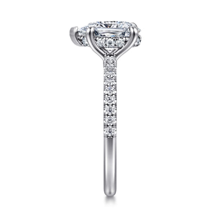 Broderick - 14K White Gold Pear Shape Diamond Engagement Ring