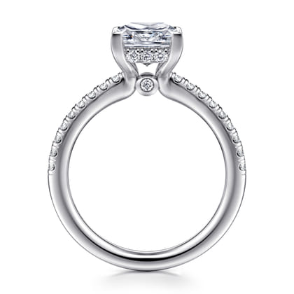Broderick - 14K White Gold Princess Cut Diamond Engagement Ring