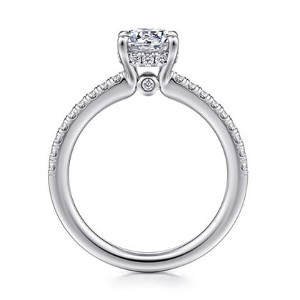 Broderick - 14K White Gold Round Diamond Engagement Ring