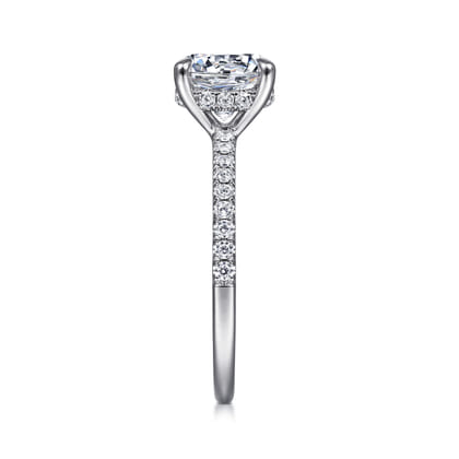 Broderick - 14K White Gold Round Diamond Engagement Ring