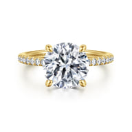 Broderick - 14K Yellow Gold Round Diamond Engagement Ring