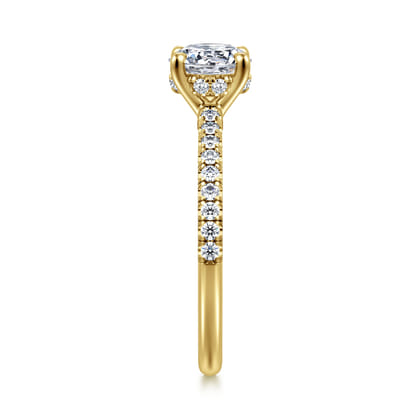 Broderick - 14K Yellow Gold Round Diamond Engagement Ring