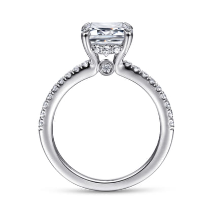 Broderick - Platinum Emerald Cut Diamond Engagement Ring