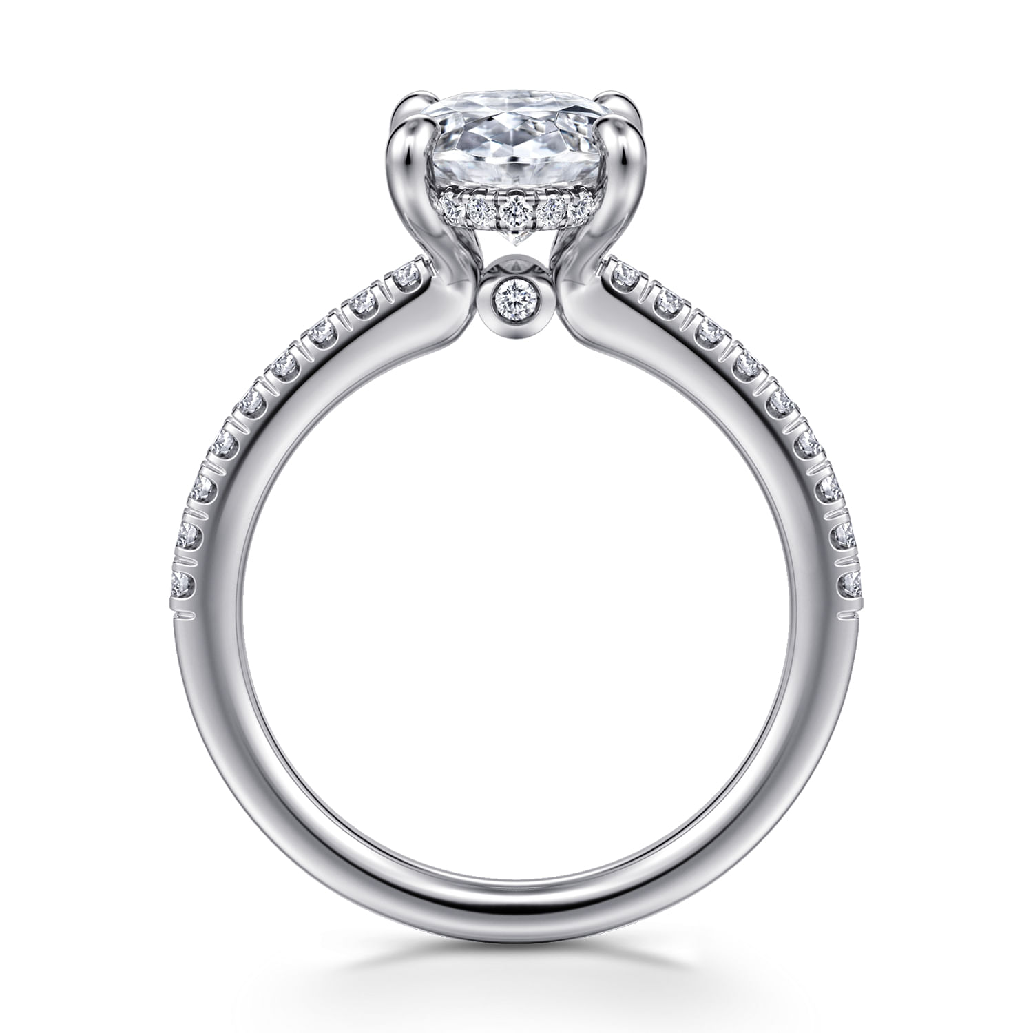 Broderick - Platinum Oval Diamond Engagement Ring