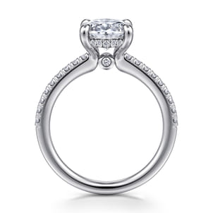 Broderick - Platinum Oval Diamond Engagement Ring