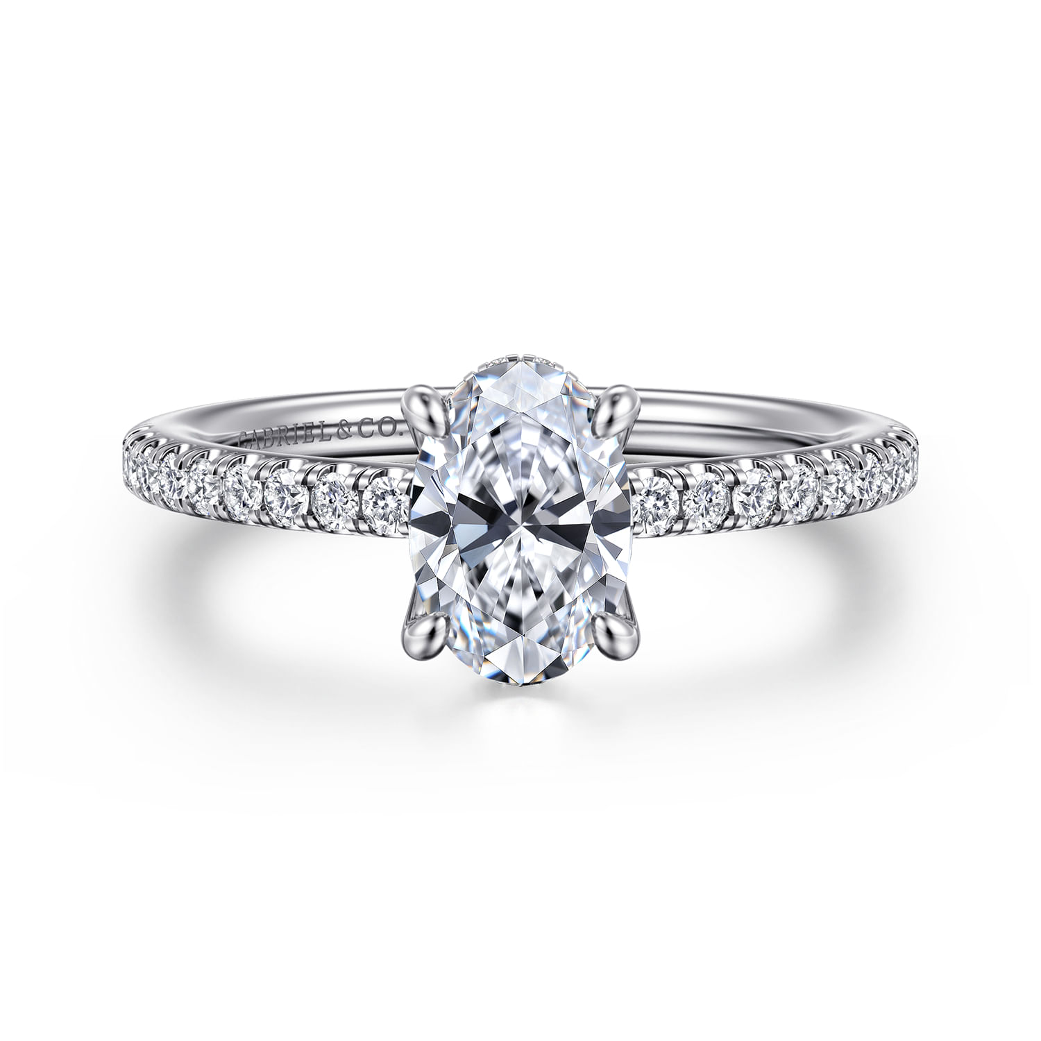Broderick - Platinum Oval Diamond Engagement Ring