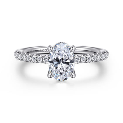 Broderick - Platinum Oval Diamond Engagement Ring