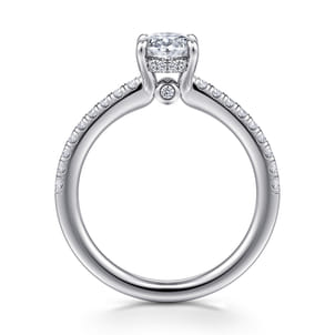 Broderick - Platinum Oval Diamond Engagement Ring