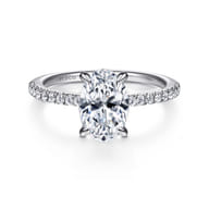 Broderick - Platinum Oval Diamond Engagement Ring