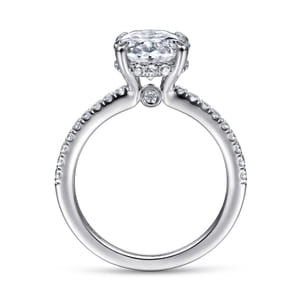 Broderick - Platinum Oval Diamond Engagement Ring