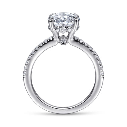 Broderick - Platinum Oval Diamond Engagement Ring