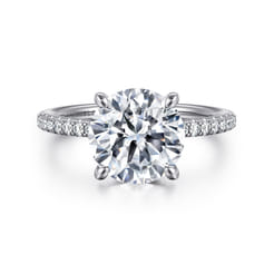 Broderick - Platinum Round Diamond Engagement Ring