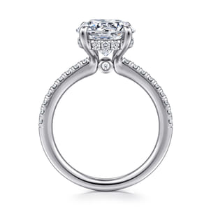 Broderick - Platinum Round Diamond Engagement Ring