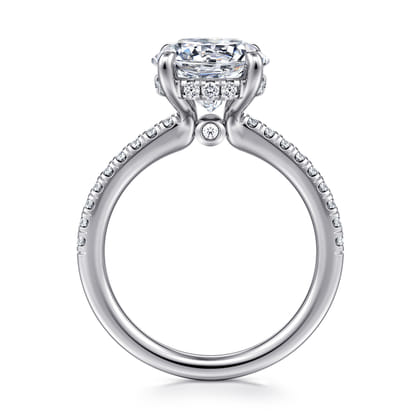 Broderick - Platinum Round Diamond Engagement Ring