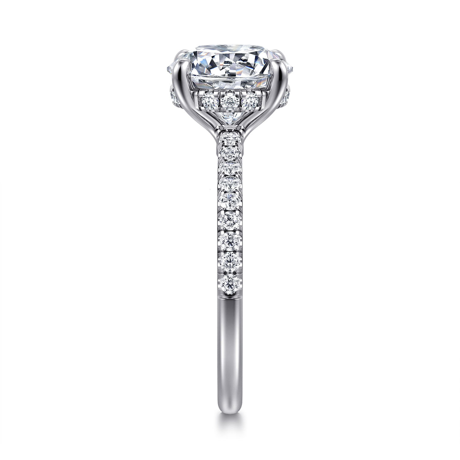 Broderick - Platinum Round Diamond Engagement Ring