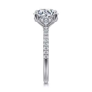 Broderick - Platinum Round Diamond Engagement Ring