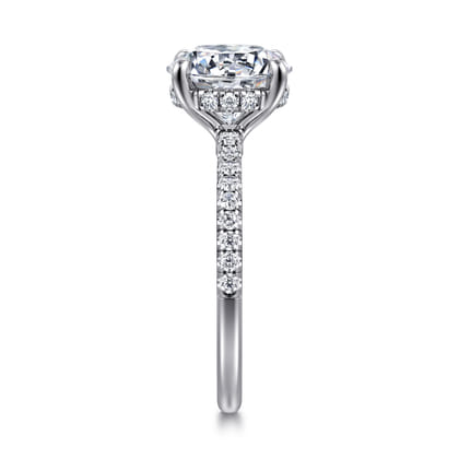 Broderick - Platinum Round Diamond Engagement Ring