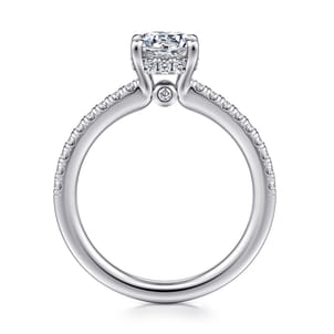 Broderick - Platinum Round Diamond Engagement Ring