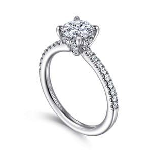 Broderick - Platinum Round Diamond Engagement Ring