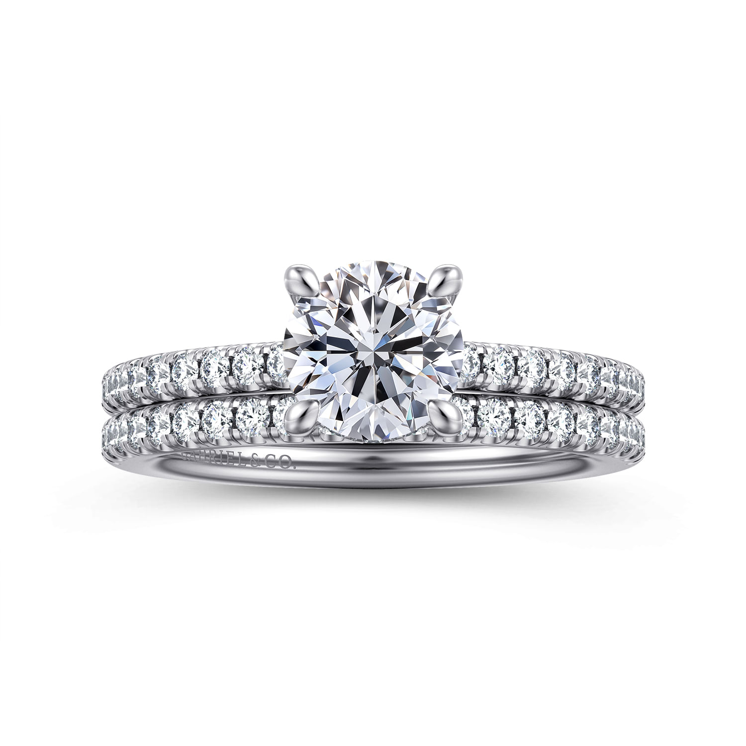 Broderick - Platinum Round Diamond Engagement Ring