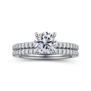 Broderick - Platinum Round Diamond Engagement Ring