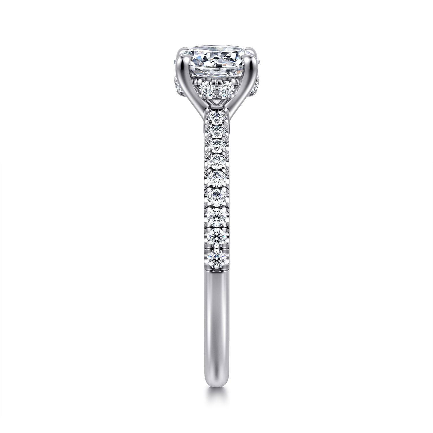 Broderick - Platinum Round Diamond Engagement Ring