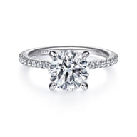 Broderick - Platinum Round Diamond Engagement Ring
