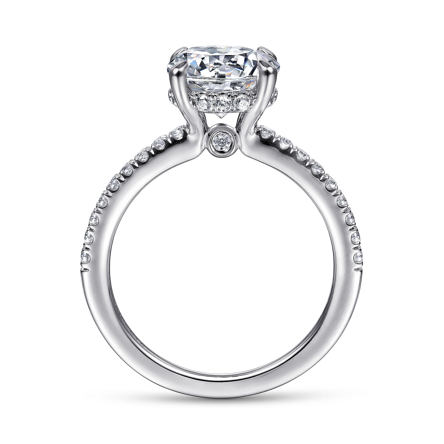 Broderick - Platinum Round Diamond Engagement Ring