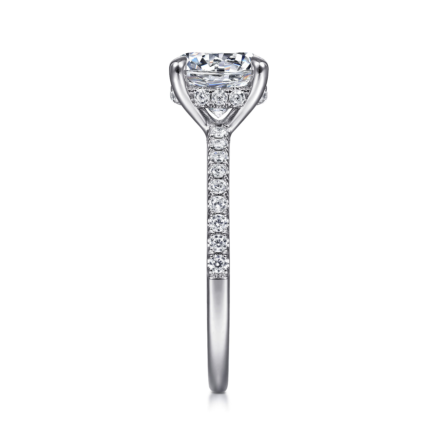 Broderick - Platinum Round Diamond Engagement Ring