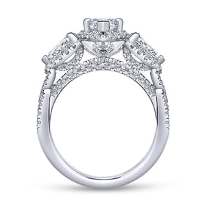 Bryson - 14K White Gold Marquise Shape Diamond Engagement Ring
