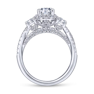 Bryson - 14K White Gold Pear Shape Diamond Engagement Ring