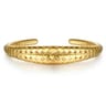 Bujukan Bold - 14K Yellow Plain Gold Graduating Cuff Bracelet