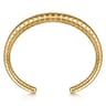 Bujukan Bold - 14K Yellow Plain Gold Graduating Cuff Bracelet
