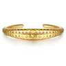 Bujukan Bold - 14K Yellow Plain Gold Graduating Cuff Bracelet