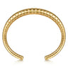 Bujukan Bold - 14K Yellow Plain Gold Graduating Cuff Bracelet