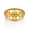 Bujukan Bold - 14K Yellow Plain Gold Wide Bujukan Band Ring