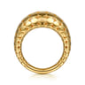 Bujukan Bold - 14K Yellow Plain Gold Wide Bujukan Band Ring