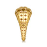 Bujukan Bold - 14K Yellow Plain Gold Wide Bujukan Band Ring