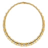 Bujukan Clover - 14K White  Yellow Gold Bujukan and Diamond Choker - 1 ct