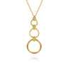 Bujukan Clover - 14K Yellow Gold Bujukan Link Chain Drop Necklace