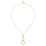 Bujukan Clover - 14K Yellow Gold Bujukan Link Chain Drop Necklace