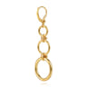 Bujukan Clover - 14K Yellow Gold Bujukan Link Chain Leverback Drop Earrings