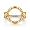 Bujukan Clover - 14K Yellow Gold Bujukan Link Chain Ring