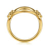 Bujukan Clover - 14K Yellow Gold Bujukan Link Chain Ring
