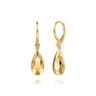 Bujukan Clover - 14K Yellow Gold Drop Earrings-Bujukan